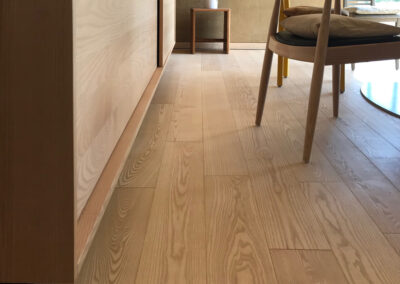 Esche Landhausdiele im Esszimmer